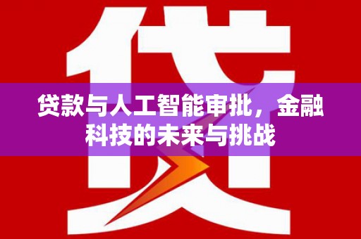 凤山贷款与人工智能审批，金融科技的未来与挑战