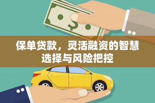 凤山保单贷款，灵活融资的智慧选择与风险把控