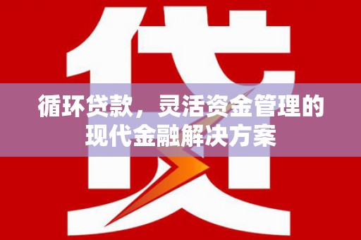 凤山循环贷款，灵活资金管理的现代金融解决方案