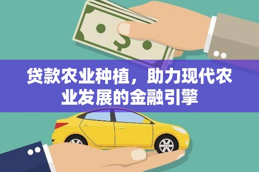 凤山贷款农业种植，助力现代农业发展的金融引擎