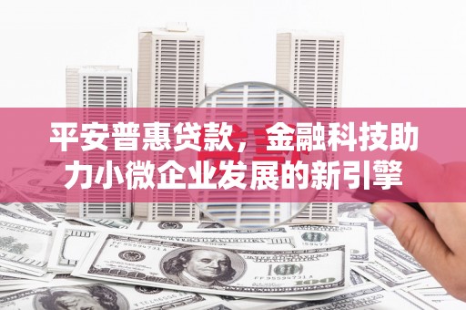 凤山平安普惠贷款，金融科技助力小微企业发展的新引擎