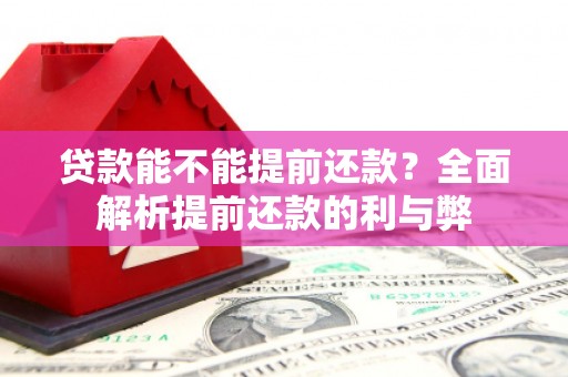 凤山贷款能不能提前还款？全面解析提前还款的利与弊