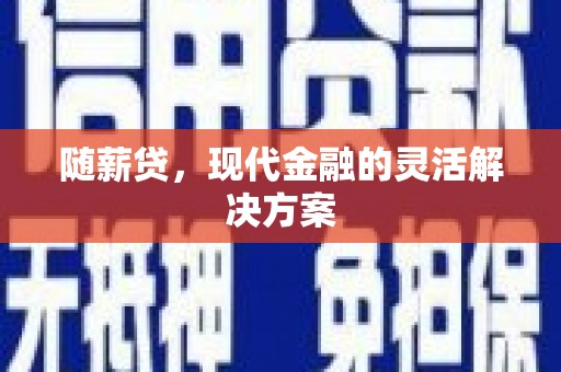 凤山随薪贷，现代金融的灵活解决方案