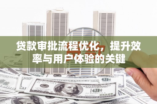 凤山贷款审批流程优化，提升效率与用户体验的关键