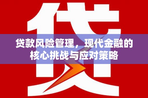 凤山贷款风险管理，现代金融的核心挑战与应对策略