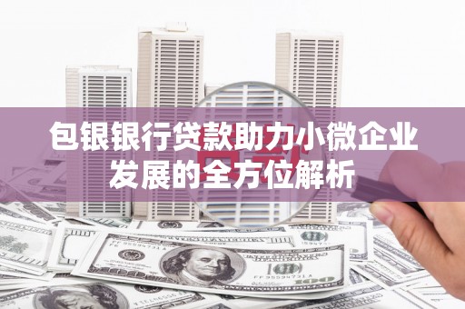 凤山包银银行贷款助力小微企业发展的全方位解析 凤山包银银行贷款助力小微企业发展的全方位解析