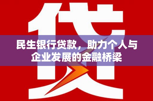 凤山民生银行贷款，助力个人与企业发展的金融桥梁