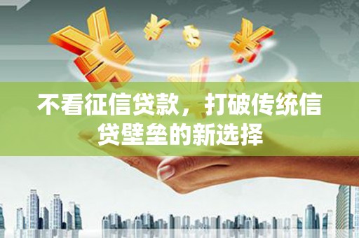 凤山不看征信贷款，打破传统信贷壁垒的新选择