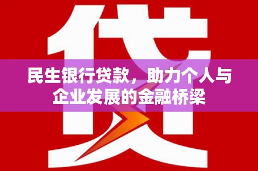 凤山民生银行贷款，助力个人与企业发展的金融桥梁