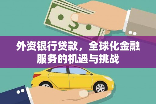凤山外资银行贷款，全球化金融服务的机遇与挑战