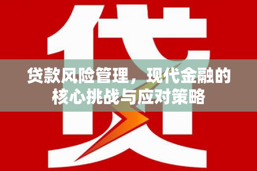 凤山贷款风险管理，现代金融的核心挑战与应对策略