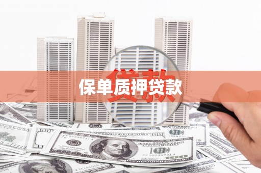 凤山保单质押贷款