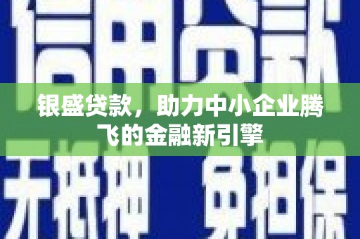 凤山银盛贷款，助力中小企业腾飞的金融新引擎