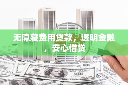 凤山无隐藏费用贷款，透明金融，安心借贷