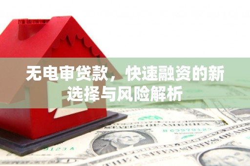 凤山无电审贷款，快速融资的新选择与风险解析