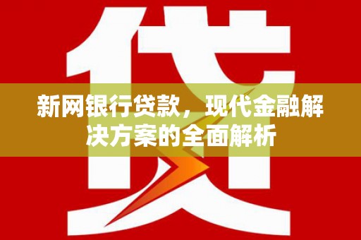 凤山新网银行贷款，现代金融解决方案的全面解析