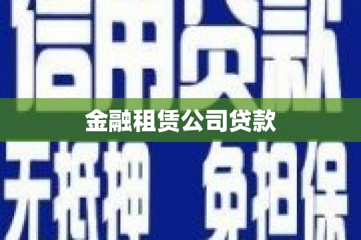 凤山金融租赁公司贷款