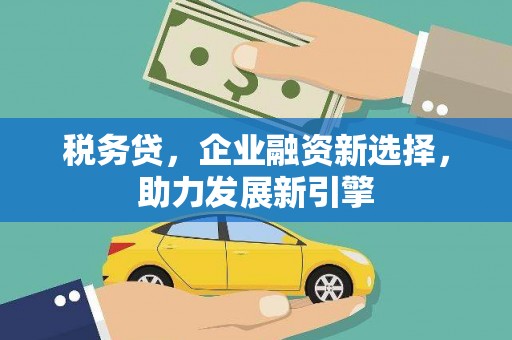 凤山税务贷，企业融资新选择，助力发展新引擎