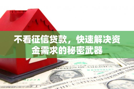 凤山不看征信贷款，快速解决资金需求的秘密武器
