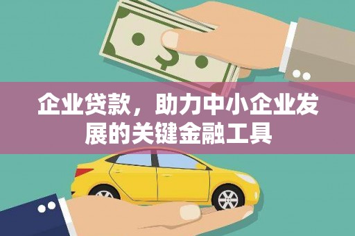 凤山企业贷款，助力中小企业发展的关键金融工具