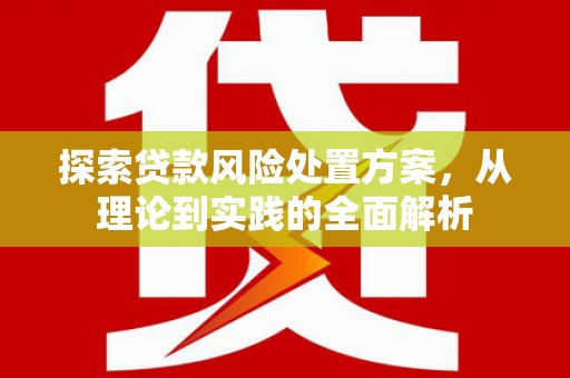 凤山探索贷款风险处置方案，从理论到实践的全面解析