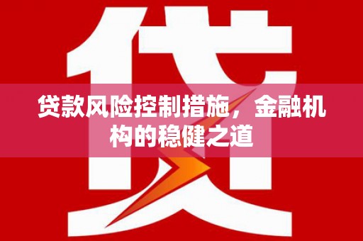 凤山贷款风险控制措施，金融机构的稳健之道