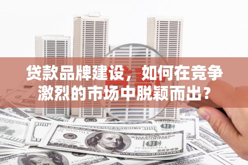 凤山贷款品牌建设，如何在竞争激烈的市场中脱颖而出？