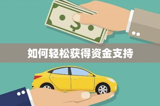 凤山如何轻松获得资金支持